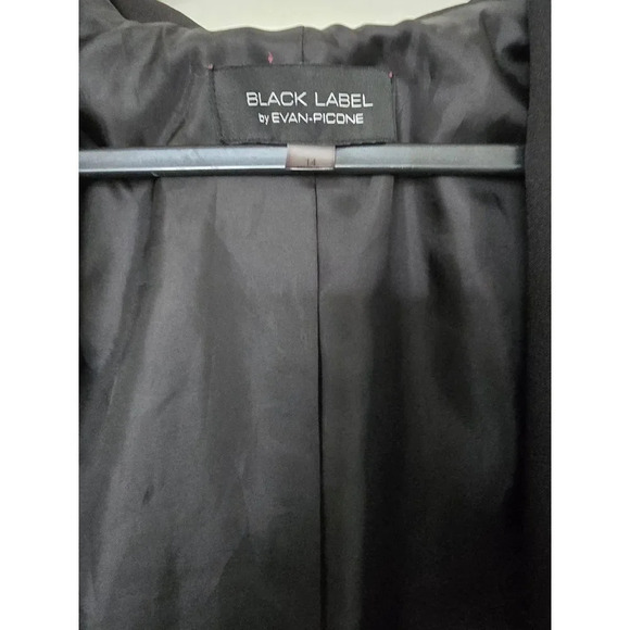 Black Label by Evan-Picone Black Blazer Size 14 - Picture 2 of 3